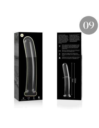 NEBULA SERIES BY IBIZA - MODELO 9 DILDO CRISTAL TRANSPARENTE 15.5 CM -O- 2.5 CM
