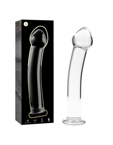 NEBULA SERIES BY IBIZA - MODELO 11 DILDO CRISTAL TRANSPARENTE 16 CM -O- 3 CM