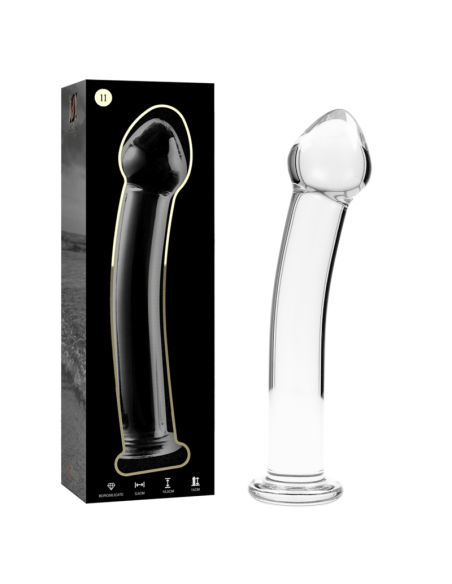 NEBULA SERIES BY IBIZA - MODELO 11 DILDO CRISTAL TRANSPARENTE 16 CM -O- 3 CM