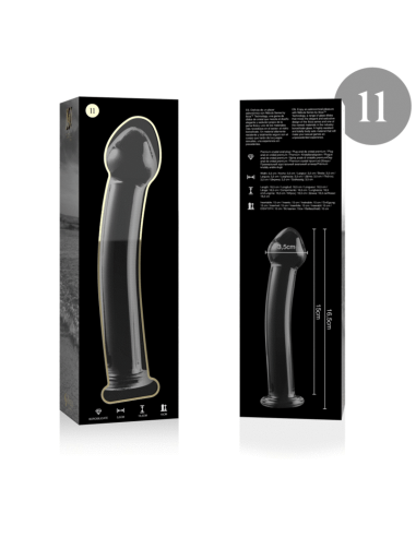 NEBULA SERIES BY IBIZA - MODELO 11 DILDO CRISTAL TRANSPARENTE 16 CM -O- 3 CM