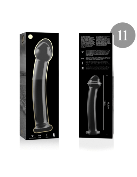 NEBULA SERIES BY IBIZA - MODELO 11 DILDO CRISTAL TRANSPARENTE 16 CM -O- 3 CM