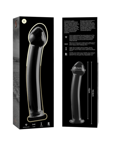 NEBULA SERIES BY IBIZA - MODELO 11 DILDO CRISTAL TRANSPARENTE 16 CM -O- 3 CM