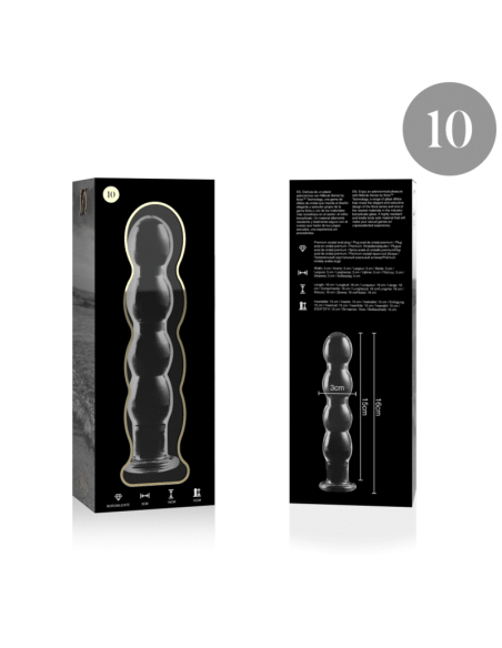 NEBULA SERIES BY IBIZA - MODELO 10 DILDO CRISTAL TRANSPARENTE 16.5 CM -O- 3.5 CM