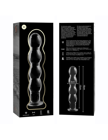 NEBULA SERIES BY IBIZA - MODELO 10 DILDO CRISTAL TRANSPARENTE 16.5 CM -O- 3.5 CM