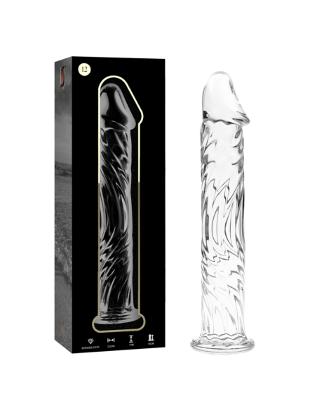 NEBULA SERIES BY IBIZA - MODELO 12 DILDO CRISTAL TRANSPARENTE 17 CM -O- 3.5 CM