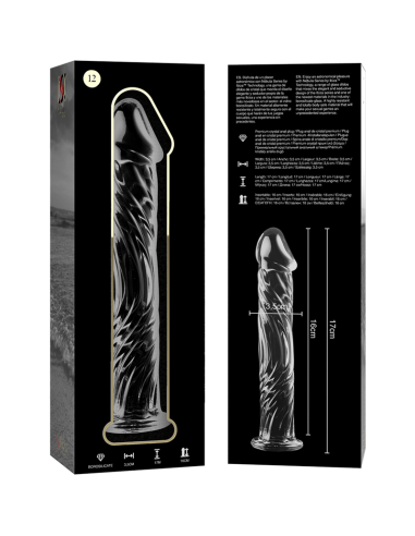NEBULA SERIES BY IBIZA - MODELO 12 DILDO CRISTAL TRANSPARENTE 17 CM -O- 3.5 CM