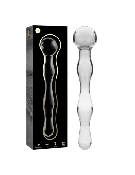 NEBULA SERIES BY IBIZA - MODELO 13 DILDO CRISTAL TRANSPARENTE 18 CM -O- 3.5 CM