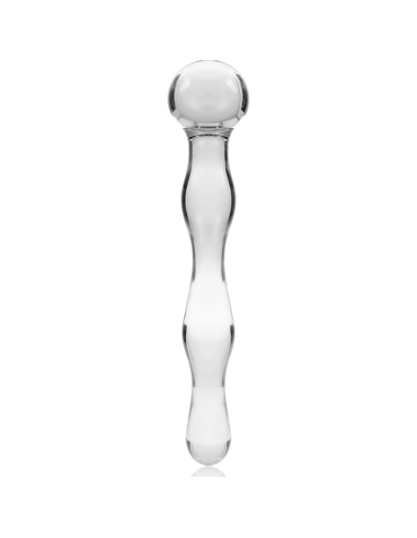 NEBULA SERIES BY IBIZA - MODELO 13 DILDO CRISTAL TRANSPARENTE 18 CM -O- 3.5 CM
