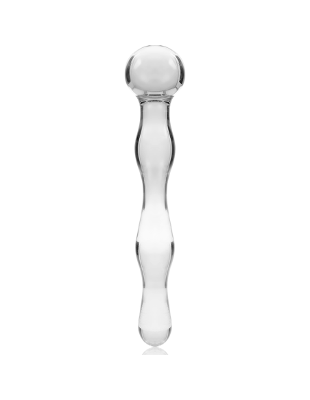 NEBULA SERIES BY IBIZA - MODELO 13 DILDO CRISTAL TRANSPARENTE 18 CM -O- 3.5 CM