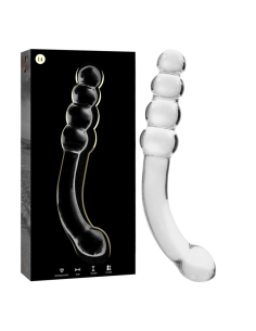 NEBULA SERIES BY IBIZA - MODELO 14 DILDO CRISTAL TRANSPARENTE 18.5 CM -O- 3 CM