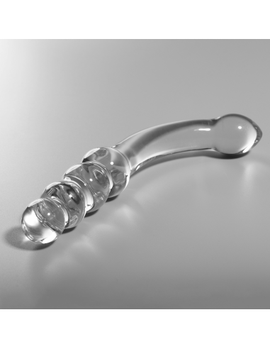 NEBULA SERIES BY IBIZA - MODELO 14 DILDO CRISTAL TRANSPARENTE 18.5 CM -O- 3 CM
