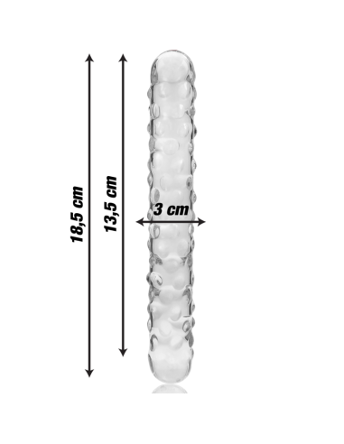 NEBULA SERIES BY IBIZA - MODELO 15 DILDO CRISTAL TRANSPARENTE 18.5 CM -O- 3 CM