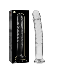 NEBULA SERIES BY IBIZA - MODELO 16 DILDO CRISTAL TRANSPARENTE 18.5 CM -O- 3 CM