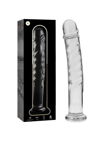 NEBULA SERIES BY IBIZA - MODELO 16 DILDO CRISTAL TRANSPARENTE 18.5 CM -O- 3 CM