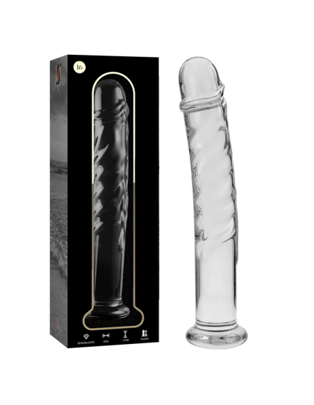 NEBULA SERIES BY IBIZA - MODELO 16 DILDO CRISTAL TRANSPARENTE 18.5 CM -O- 3 CM