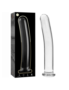 NEBULA SERIES BY IBIZA - MODELO 17 DILDO CRISTAL TRANSPARENTE 18.5 CM -O- 3 CM