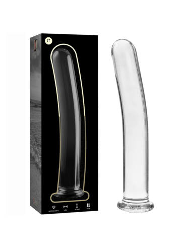 NEBULA SERIES BY IBIZA - MODELO 17 DILDO CRISTAL TRANSPARENTE 18.5 CM -O- 3 CM