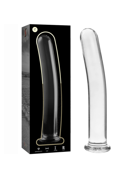NEBULA SERIES BY IBIZA - MODELO 17 DILDO CRISTAL TRANSPARENTE 18.5 CM -O- 3 CM