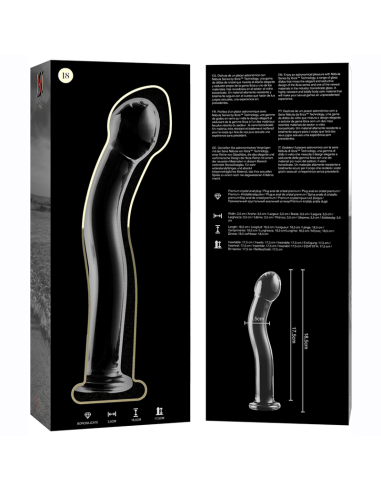NEBULA SERIES BY IBIZA - MODELO 18 DILDO CRISTAL TRANSPARENTE 18.5 CM -O- 3.5 CM