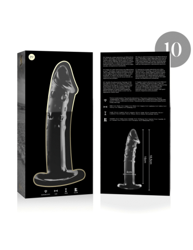 NEBULA SERIES BY IBIZA - MODELO 19 DILDO CRISTAL TRANSPARENTE 18.5 CM -O- 4 CM