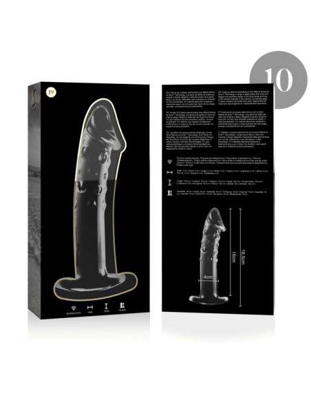 NEBULA SERIES BY IBIZA - MODELO 19 DILDO CRISTAL TRANSPARENTE 18.5 CM -O- 4 CM
