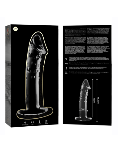 NEBULA SERIES BY IBIZA - MODELO 19 DILDO CRISTAL TRANSPARENTE 18.5 CM -O- 4 CM