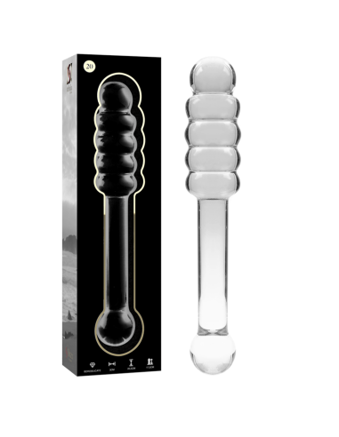 NEBULA SERIES BY IBIZA - MODELO 20 DILDO CRISTAL TRANSPARENTE 20.5 CM -O- 3 CM