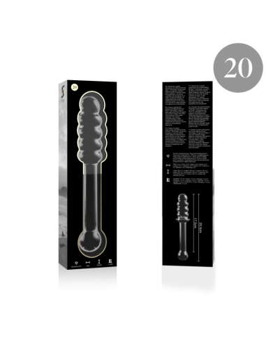 NEBULA SERIES BY IBIZA - MODELO 20 DILDO CRISTAL TRANSPARENTE 20.5 CM -O- 3 CM