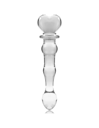 NEBULA SERIES BY IBIZA - MODELO 21 DILDO CRISTAL TRANSPARENTE 20.5 CM -O- 3.5 CM