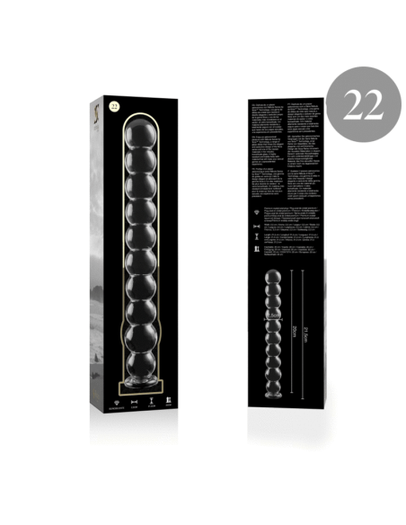 NEBULA SERIES BY IBIZA - MODELO 22 DILDO CRISTAL TRANSPARENTE 21.5 CM -O- 2.5 CM