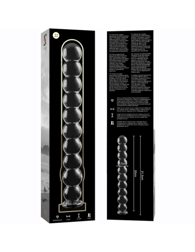 NEBULA SERIES BY IBIZA - MODELO 22 DILDO CRISTAL TRANSPARENTE 21.5 CM -O- 2.5 CM
