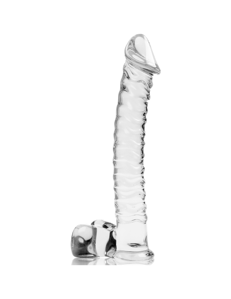 NEBULA SERIES BY IBIZA - MODELO 23 DILDO CRISTAL TRANSPARENTE 21.5 CM -O- 4 CM