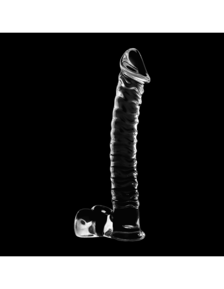 NEBULA SERIES BY IBIZA - MODELO 23 DILDO CRISTAL TRANSPARENTE 21.5 CM -O- 4 CM