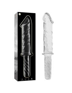 NEBULA SERIES BY IBIZA - MODELO 24 DILDO CRISTAL TRANSPARENTE 28.5 CM -O- 5 CM