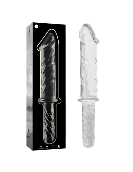 NEBULA SERIES BY IBIZA - MODELO 24 DILDO CRISTAL TRANSPARENTE 28.5 CM -O- 5 CM