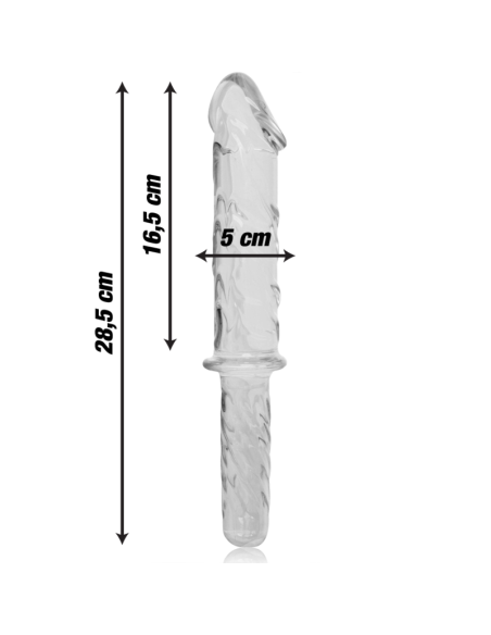 NEBULA SERIES BY IBIZA - MODELO 24 DILDO CRISTAL TRANSPARENTE 28.5 CM -O- 5 CM