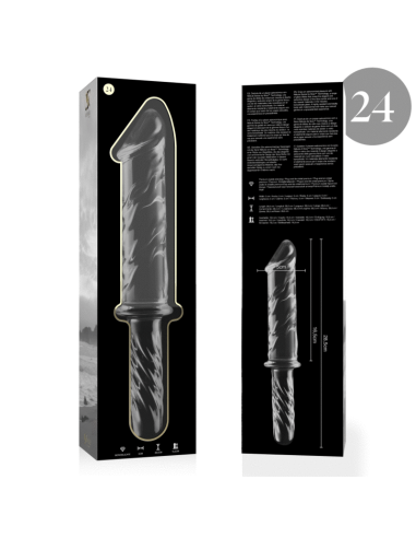 NEBULA SERIES BY IBIZA - MODELO 24 DILDO CRISTAL TRANSPARENTE 28.5 CM -O- 5 CM