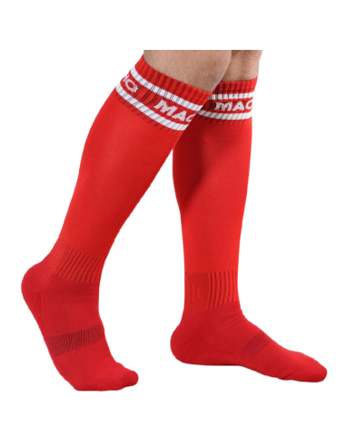MACHO - CALCETINES LARGOS TALLA ÚNICA ROJO