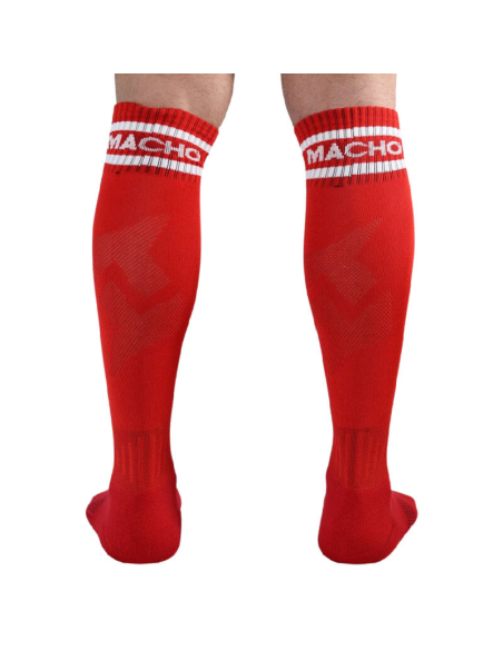 MACHO - CALCETINES LARGOS TALLA ÚNICA ROJO
