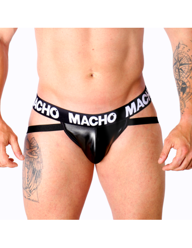 MACHO - MX25NC JOCK CUERO NEGRO S