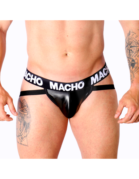 MACHO - MX25NC JOCK CUERO NEGRO S