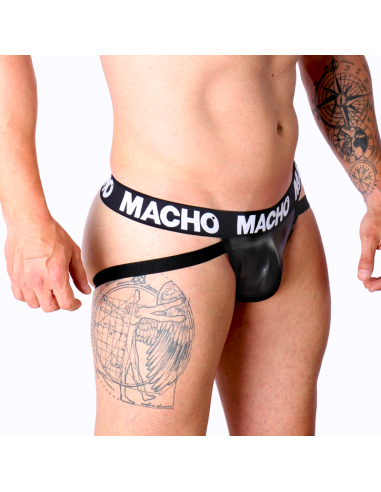 MACHO - MX25NC JOCK CUERO NEGRO S
