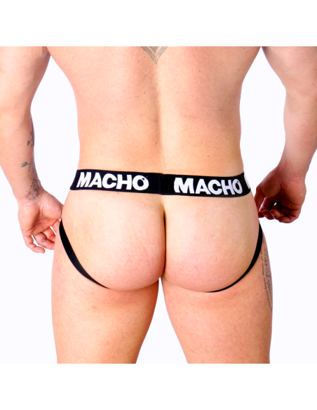 MACHO - MX25NC JOCK CUERO NEGRO S