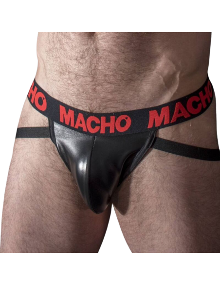 MACHO - MX25RC JOCK CUERO ROJO S
