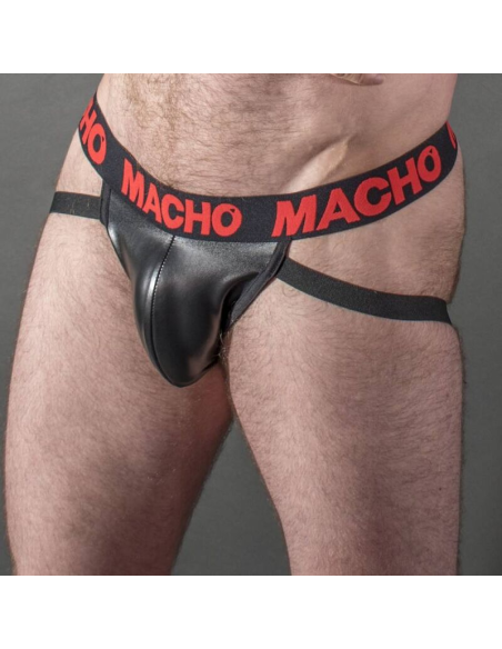 MACHO - MX25RC JOCK CUERO ROJO S