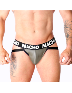 MACHO - MX27GR JOCK CUERO GRIS BEIGE S