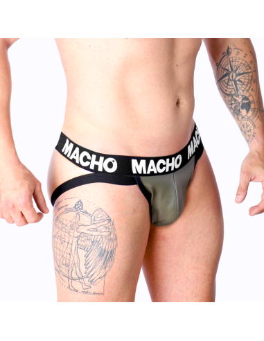 MACHO - MX27GR JOCK CUERO GRIS BEIGE S