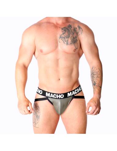 MACHO - MX27GR JOCK CUERO GRIS BEIGE S