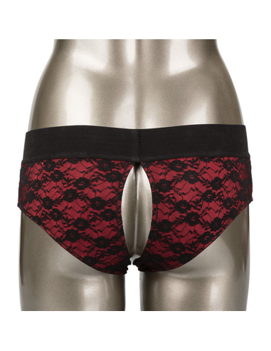 CALEXOTICS - SCANDAL SET DE BRAGUITAS SIN ENTREPIERNAS CON DILDO TALLA S-M