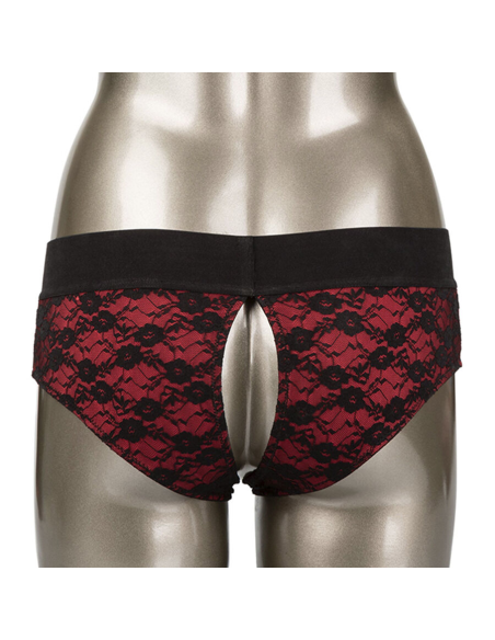 CALEXOTICS - SCANDAL SET DE BRAGUITAS SIN ENTREPIERNAS CON DILDO TALLA S-M